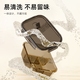 卡维瑞玻璃饭盒高硼硅可微波炉加热上班族便当碗分隔餐盒保鲜盒 【单个装】圆形-两格-1050ML