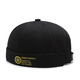 New fashion four-season landlord hat men street trendy hip-hop hat brimmed melon skin hat women light board hat women trendy black gold embroidery adjustable