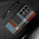 Beiji [built-in Magsafe magnetic suction] suitable for Samsung S24 Ultra mobile phone case new S23 Ultra Kevlar skin-sensing hard case S24+ premium s23 anti-fall protective case [Kevlar 600D] UK-black, white and gray stripes Samsung Galaxy S24 Ultra