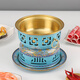Xingshui Copper Art cloisonné copper hot pot thickened pure copper enamel alcohol hot pot one person one pot red copper single small hot pot Chinese style white single pot 18cm