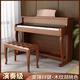 Eric electric piano 88 key heavy hammer professional adult home children beginner kindergarten kindergarten teacher grade electronic piano playing grade wood grain walnut color + double stool