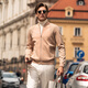 Mr. BU Star gleicher Baseballkragen Wolle Mischung Pullover Strickjacke Frühling und Herbstjacke Herren -Strickpullover BT12129 Clearance Khaki 2xl (185)