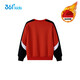 361 Children's Clothing Children's Sweatshirt 25 Winter Boys' Medium and Large Children's Velvet Warm Windproof Pullover Sweatshirt Red 150