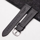 Adapté à Armani Gétille cuir en cuir de vache de vache sangle de montre masculine Ar11143 60028 Bracelet Pilot Black Lychee Pilot Black-Silver 22 mm
