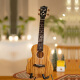 
Gerila ukulele female beginner children 2011R Sakura fall back veneer high-value small guitar entry student 26-inch wood color + accessories teaching