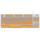 
Logitech K835 wired mechanical keyboard game e-sports keyboard 84 key computer office keyboard personalized pbt keycaps for boyfriend K835 ice orange keycap version single light blue axis
