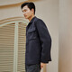 Annonce Bird Fashion Veste laine surnom double face revers veste décontractée hommes ESV223206U Smoke Wave Blue 48