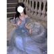 Remtin One-Shoulder Abendkleid für Frauen 2024 Neue leichte Luxus Nische Geburtstagsfeier 18-jährige Geschenkgeschenk Prinzessin Rock Fairy Bild Farbe m