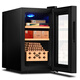 Cigarking cigar cabinet 26C temperature controlled moisturizing air-cooled embedded dual-core refrigeration cedar wood alcoholized small cigar and wine cabinet full cigar model 26L