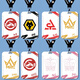 Identity Fifth Wolf Team 487 Pipi Limited Card Set School Card Brand Bus Card U -Bahn Card Card Card Water Card Key Kette B16808 Vier acht acht sieben lange Lanyard + Campus Card Set