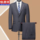 Hengyuanxiang high-end men's suit wool spring and autumn middle-aged business formal casual suit men's dress coat non-ironing Navy blue - no split - two buttons 175/L size recommended 140-160 Jin Jin equals 0.5 kg