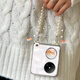 Kaicai [ultra delgado, no amarillento] adecuado para Huawei Pocket2 Case de teléfonos móviles Transparentes Damas transparentes Perrilas de perlas Handld Pearl Lanyard Versión personalizada Versión personalizada Caso de protección anti-caza Capacal2 Capas de brazalete transparente [la brazalete se puede separar]