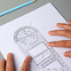 DILE Multifunktions-Rotary Drawing Lurer Lineal Mathematical Geometric Zeichnung Kreis-Protertraktor-Dreieck-Herrscher Parallel Lineal Student Creative Drawing Tools Schreibwaren [Grundschule] 2694 Multifunktions-Rotary-Lineal (Junior High School Version) 2695 Pure Blue