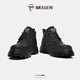 
Minglang MELLEN men's boots Martin boots winter versatile retro workwear couple's snow boots heightened outdoor mid-to-high top hiking shoes black 42
