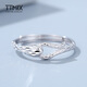 TTMIX spirit snake temperament platinum ring women's pt950 women's fashion zodiac snake live mouth platinum ring 2.5-2.7g