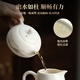 Buchuo white porcelain tea set complete set for home office use teapot tea cup tea set Yangui 14-head Kung Fu tea set