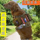好运犬宠物狗战术衣服背心背包马甲中大型犬k9马甲德牧金毛马犬冬季狗衣 黑色单衣【不含魔术贴】 M-（15-30KG）
