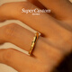 SUPERCUSTOM Beautiful Mountain Ring 18K Gold Pure Gold Couple Ring Mountain Peak Ring Rizhao Jinshan Siguniang Mountain No. 15-16/single piece
