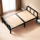 Jingju Klappbett Einbett Lunchbett Nickerchen Bett Camp Bett Krankenhaus Haus mit Hartbrettbett Eisenbett [Stille Verstärkung] 1.2*2 m BGC866