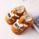 Lin Shilu's screaming shoes new baby sandals hollow PU leather baby shoes non-slip soft bottom one-year-old baby shoes for boys and girls D-6 white inner length 11.5cm