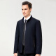 MAYOR Youngor's self-operated official flagship store men's jacket mulberry silk buttons 2023 autumn and winter middle-aged business break 1122 navy mulberry silk stand-up collar zipper 165/S suitable for wear under 110Jin [Jin is equal to 0.5 kg]