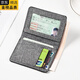 
GIOIO Japan imported quality canvas mini short wallet men's driver's license card bag integrated with small and simple student dark blue