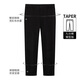 Dances with Wolves casual pants men's autumn and winter loose nine-point sports casual commuting tapered pants men 001 black L