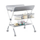 Heyu baby diapers table baby diapers change foldable multi-functional neonatal care operation table Monsoon ash (skeleton table upgrade)