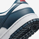 
NIKE Nike Dunk Low Retro White Navy Anti-slip and wear-resistant Men's Low-top Lightweight Casual Shoes DD1391-400 38.5