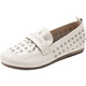 
Kanglibi genuine leather soft sole mother shoes single shoes middle-aged and old comfortable and not tired leather shoes middle-aged and old young and non-slip women's shoes spring and autumn style 677 hole style beige soft sole soft surface very comfortable 36