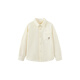 Mini Balabala, the same style in the mall, boys' pure cotton corduroy spring new retro long-sleeved shirt, milk white 10504 140 cm