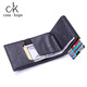 Casa-kups portefeuille en cuir authentique Nouveau sac de carte carte carte Boîte de cartes anti-Theff Brush Men and Women Ultra-Thin Id sac métal grande capacité apparaît automatiquement