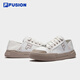 Filafusion Filafusion zapatos para hombres con zapatos de lienzo de media tapa de un pie zapatos de tablero de verano Mulas de zapatillas Blanco de nieve/nomad marrón 43