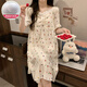 
Cat Man (MiiOW) nightgown with chest pad for women in summer pure cotton short sleeves 2024 new cartoon cute Yugui dog large size pajamas home clothes QS-9871# blue Pacha dog [removable chest pad M [recommended weight 80-100 Jin [Jin equals 0.5 kg]]