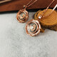 Hengchengxiang HOECENXAR sense rose gold whirlwind 18 gold color rotating zodiac pendant, temperament women's fashion and versatile necklace, whirlwind rose gold zodiac monkey chain