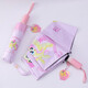 Er Jiangong Little Pony und Baoli Kinderschirme Sonnenschirm Girl Vollautomatisch One-Click-Öffnung und enge faltende weiche Sonnencreme-Parasol-Pulver 3882 Red Apple Folding Regenschirm