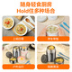 HAERS stew beaker 316 stainless steel stew pot stew pot smoldering insulated lunch box lunch box for children and adults natural color with cup cover + tableware 750ml