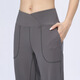 LULULOMDDW Spring and Autumn Yoga Pants High Waist Hip Lifting Wear Wide Leg Pilates Dance Slim Fitness Pants Loose Sports Pants Women Iron Gray L
