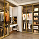 Sophia Wardrobe Small Apartment 22 Package Whole House Customization Bedroom Furniture Flat Door Large Wardrobe Integrated Cloakroom Sincerely Customized Gold