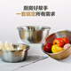 Member Store No. 1 thickened multifunctional 304 stainless steel kitchen sink 24/26/28cm three-piece set and basin seasoning basin