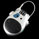 Auburn retractable steel cable padlock password lock gym helmet lock anti-theft window lock ski lock 108 silver