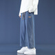 Foss Phil High Street Jeans Nine-Cross Men's Summer delgado y transpirable American American Sports y pantalones de ocio de moda 718-K830 Blue oscuro XL [recomendado 145-160Jin [Jin equivale a 0.5 kg]]]