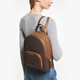 MICHAEL KORS New Year's Gift Luxury MK Women's Bag JAYCEE Large Capacity Backpack Large Dark Brown/Acorn Brown