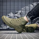 Moonlight Rabbit Fashion Martin Boots Chaussures décontractées non glissées pour hommes Chaussures de construction résistantes à l'usure légère et confortable 3522 Chaussures de jiefang Protection Labour Chaussures de randonnée Khaki 42
