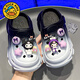 G. Duckkids kleine gelbe Ente Kinderhoch Schuhe Mädchen Pantoffeln 2025 Neuer Sommer Kulomi trägt weiche Boden Strandsandalen für Frauen Weißrosa 24