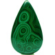 Luxurious natural malachite water drop pendant Hubei green exotic pattern pendant Natural malachite water drop pendant Hubei green exotic pattern pendant