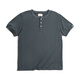 
Maden Henry shirt short-sleeved men's summer heavy cotton breathable half-sleeved base shirt American retro tough men's T-shirt Cold gray L