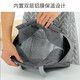 Mengting double-layer aluminum foil insulation bag for travel picnic bag lunch box lunch bag student bento bag waterproof thickened navy blue