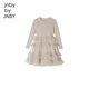 Jnby par Jnby [épissage en mailles en tricot] Jiangan buyi Vêtements pour enfants robe de printemps filles à manches longues et enfants 1N1G13610 674 POUDRE GRENIE MIDE 140 cm