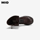 Mio [gleiches Modell in Cheng Xiao] Mio 2024 Winter Retro Britisch-Stil Dick-Soled-Martin-Stiefel coole weibliche Mittelröhrchen Stiefel Ton 37